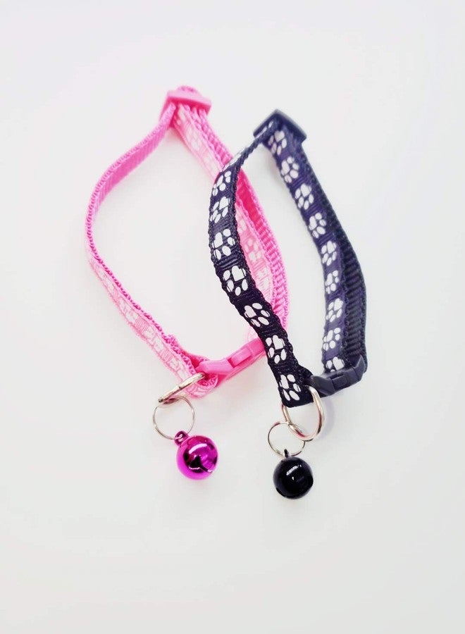 Pet Guard 2PCS Breakaway Bowtie Cat Collar -Cat Collar with Bell Kitten Collars with Bell Charm, Solid & Safe,Mixed Colors - Image 4